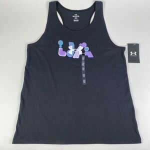 Under Armour Bubble Abbreviation‎ Tank Black Youth Size XL Brand New With Tags